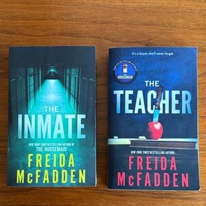 FREIDA MCFADDEN: 2 Books - The Inmate and The Teacher Paperback Books